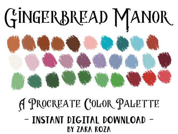 Download Gingerbread Manor Xmas Color Palette - Premium Resources