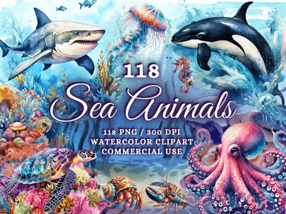 Download Sea Animals Clipart - Sea Animals Png - Sea animals Collection