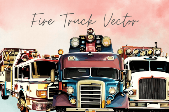 Download Fire Truck Vectors: 3 Fire Truck SVGs - Premium Resources