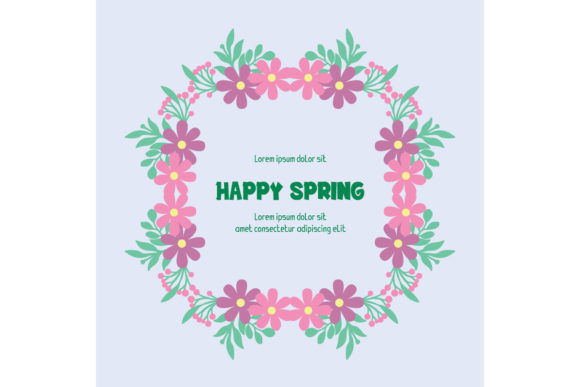 Download Cute Happy Spring Invitation Card Decor - Card decor Collection