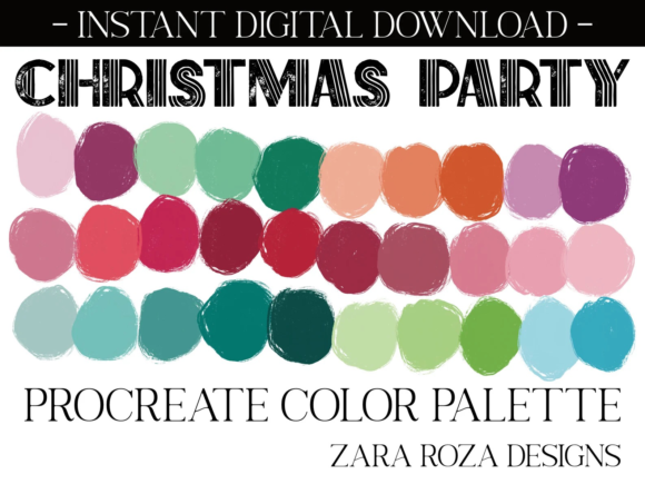 Download Christmas Party Procreate Color Palette - Premium Resources
