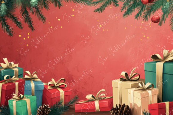 Download Festive Christmas Scene with Colorful - Festive Collection