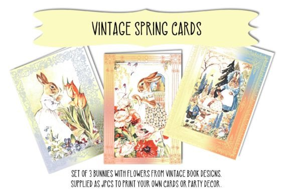 Download Vintage Spring Easter Card Decor Designs - Card decor Collection
