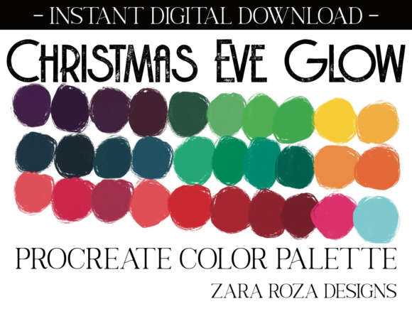 Download Christmas Eve Glow Procreate Palette - Premium Resources
