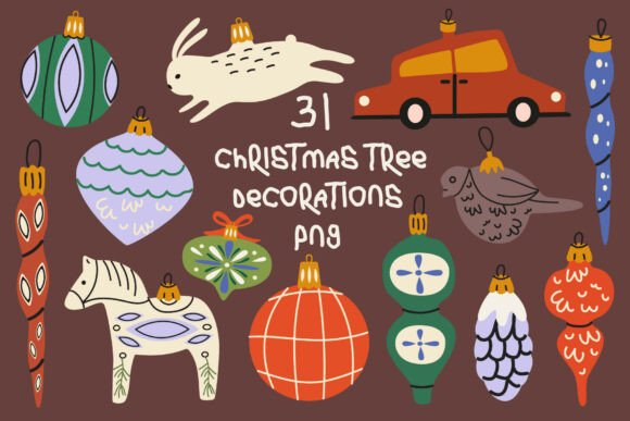 Download Festive Christmas Tree Decorations - Festive Collection